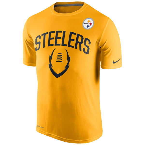 Men NFL Pittsburgh Steelers Nike Legend Icon Performance TShirt  Gold